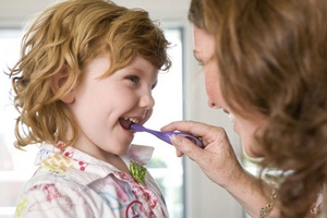 Čiščenje zob pri otrocih